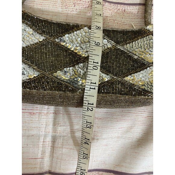 Unbranded Women's Sequin/Beaded Full Zip Closure Hand Bag - OS - Picture 6 of 9